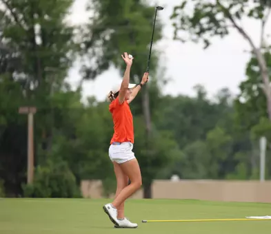 Katelyn Huber during round two of NCAA Regionals on Tuesday, May 12, 2026 at the Seminole Legacy Golf Club in Gainesville, FL / UAA Communications photo by Maddie Washburn