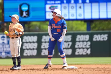 Ava Brown during the Gators' game against the Georgia Tech Yellowjackets at NCAA Regionals on Saturday, May 16, 2026 at Katie Seashole Pressly Softball Stadium in Gainesville, FL / UAA Communications photo by Hannah White