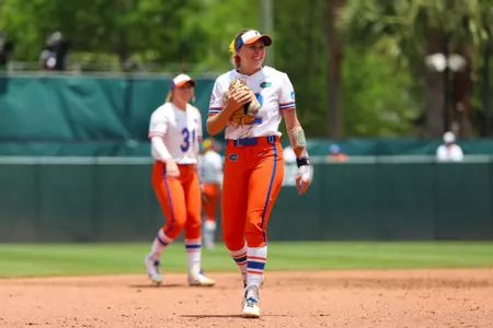 Kendall Grover during the Gators' game against the Georgia Tech Yellow Jackets in the NCAA Regional Final on Sunday, May 17, 2026 at Katie Seashole Pressly Softball Stadium in Gainesville, FL / UAA Communications photo by Hannah White