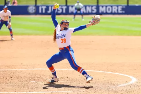 Katelynn Oxley during the Gators' game against the Auburn Tigers at the SEC Tournament on Thursday, May 7, 2026 at John Cropp Stadium in Lexington, KY / UAA Communications photo by Hannah White