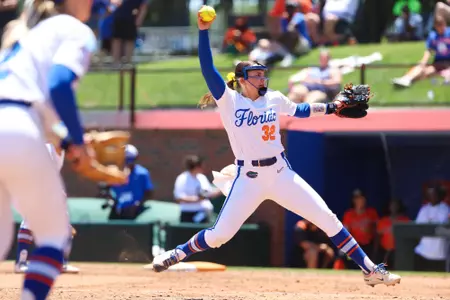 Leah Stevens during the Gators' game against the Florida A&M Rattlers at NCAA Regionals on Friday, May 15, 2026 at Katie Seashole Pressly Softball Stadium in Gainesville, FL / UAA Communications photo by Hannah White