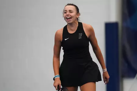 Lucie Pawlak smiles after the Gators' first round NCAA win over Toledo