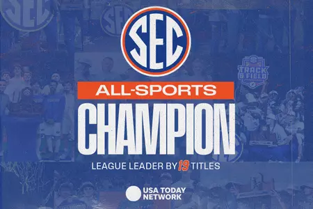 Florida won the 2025-26 USA Today Network SEC All-Sports Overall Trophy