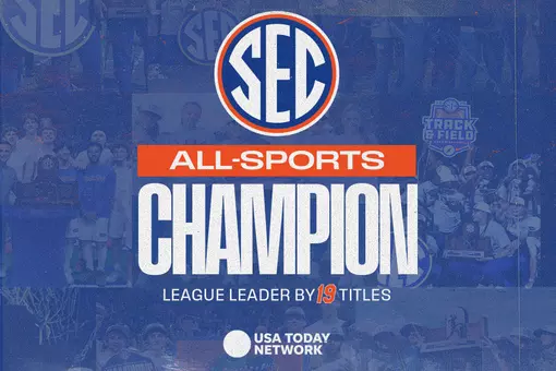 Florida won the 2025-26 USA Today Network SEC All-Sports Overall Trophy