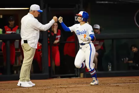 Giulia Desiderio during the Gators' game against the Georgia Bulldogs on Friday, May 1, 2026 at Jack Turner Stadium in Athens, GA / UAA Communications photo by Hannah White