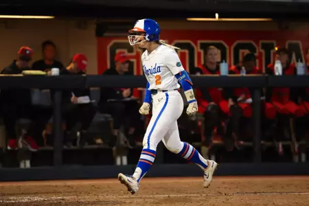 Giulia Desiderio during the Gators' game against the Georgia Bulldogs on Friday, May 1, 2026 at Jack Turner Stadium in Athens, GA / UAA Communications photo by Hannah White