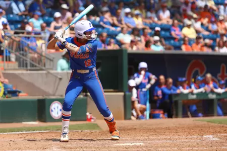 Kendall Grover during the Gators' game against the Georgia Tech Yellowjackets at NCAA Regionals on Saturday, May 16, 2026 at Katie Seashole Pressly Softball Stadium in Gainesville, FL / UAA Communications photo by Hannah White
