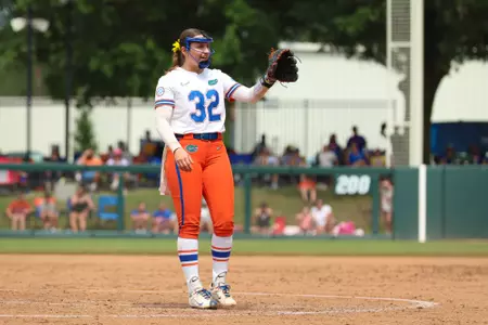 Leah Stevens during the Gators' game against the Texas Tech Red Raiders on Sunday, May 24, 2026 at Katie Seashole Pressly Softball Stadium in Gainesville, FL / UAA Communications photo by Hannah White