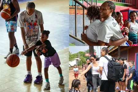 Kiyomi McMiller hosted three basketball camps in her native Nicaragua