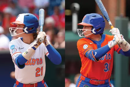 Kenleigh Cahalan & Taylor Shumaker batting