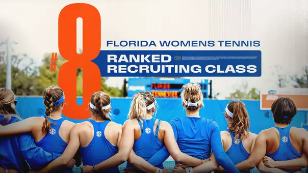 Women't Tennis Recruiting Graphic Ranked No. 8 In the Nation