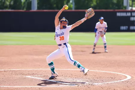 Katelynn Oxley during the Gators' game against South Carolina on Saturday, April 11, 2026 at Beckham Field in Columbia, SC / UAA Communications photo by Hannah White
