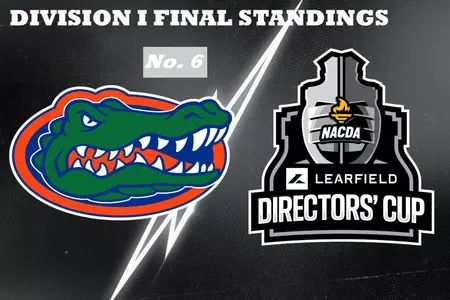 Florida finished No. 6 in the 2025-26 LEARFIELD Directors' Cup