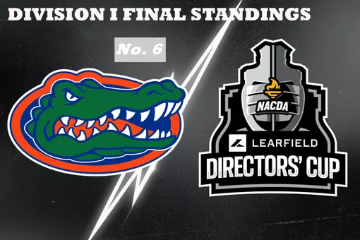 Florida finished No. 6 in the 2025-26 LEARFIELD Directors' Cup