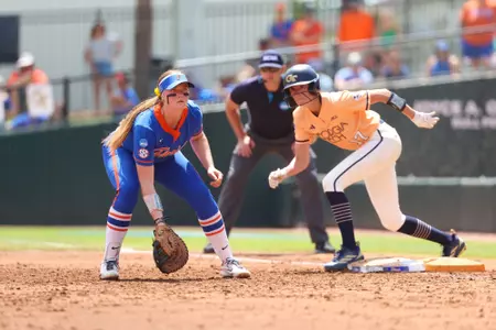 Jocelyn Erickson during the Gators' game against the Georgia Tech Yellowjackets at NCAA Regionals on Saturday, May 16, 2026 at Katie Seashole Pressly Softball Stadium in Gainesville, FL / UAA Communications photo by Hannah White