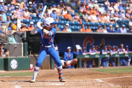 Ella Wesolowski during the Gators' game against the Texas Tech on Friday, May 22, 2026 at Katie Seashole Pressly Softball Stadium in Gainesville, FL / UAA Communications photo by Hannah White