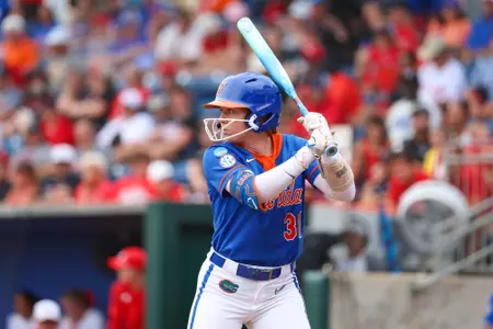 Kenleigh Cahalan during the Gators' game against the Texas Tech Red Raiders on Sunday, May 24, 2026 at Katie Seashole Pressly Softball Stadium in Gainesville, FL / UAA Communications photo by Hannah White
