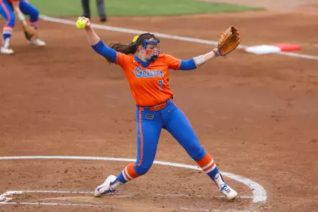 Keagan Rothrock during the Gators' game against the Georgia Bulldogs on Saturday, May 2, 2026 at Jack Turner Stadium in Athens, GA / UAA Communications photo by Hannah White