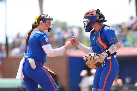Keagan Rothrock during the Gators' game against the Georgia Tech Yellowjackets at NCAA Regionals on Saturday, May 16, 2026 at Katie Seashole Pressly Softball Stadium in Gainesville, FL / UAA Communications photo by Hannah White