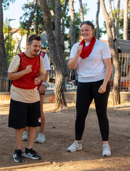 Madison Walker with Sport Nature 4 All participant in Athens, Greece June 2026