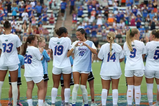 Courtney Hogan during pre-match introductions 260823