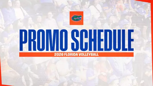 Volleyball promotional schedule graphic