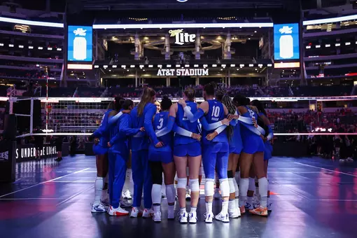during the Gators' match against Nebraska at Spikes Under the Lights on Thursday, August 27, 2026 at AT&T Stadium in Dallas, TX / UAA Communications photo by Hannah White