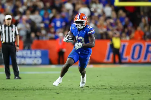 Jadan Baugh with the ball against FSU