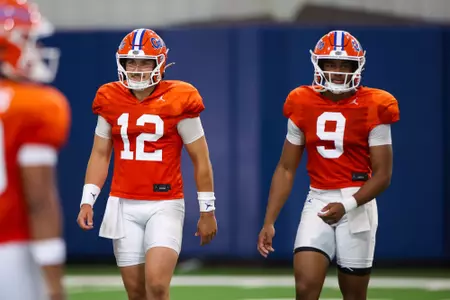 during the Gators' practice on Friday, August 7, 2026 in Gainesville, FL / UAA Communications photo by Hannah White