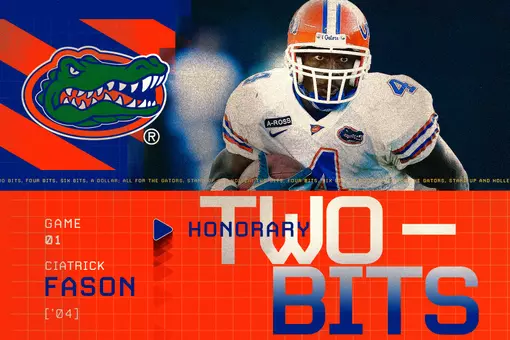 Ciatrick Fason / Two Bits graphic / 2026 vs FAU