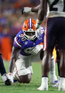 Brendan Bett during the Gators' game against the Florida Atlantic Owls on Saturday, September 5, 2026 at Ben Hill Griffin Stadium in Gainesville, Fla. / UAA Communications photo by Victoria Riccobono