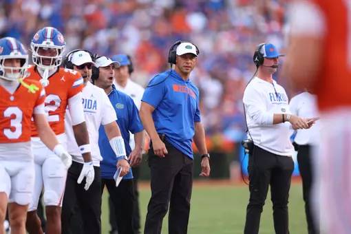 during the Gators' game against the Campbell Camels on Saturday, September 12, 2026 at Ben Hill Griffin Stadium in Gainesville, Fla. / UAA Communications photo by Hannah White