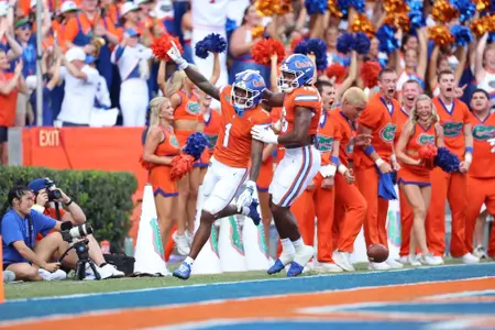 during the Gators' game against the Campbell Camels on Saturday, September 12, 2026 at Ben Hill Griffin Stadium in Gainesville, Fla. / UAA Communications photo by Hannah White