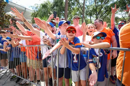 Fans during Gator Walk on Saturday, September 12, 2026 at Ben Hill Griffin Stadium in Gainesville, Fla. / UAA Communications photo by Hannah White