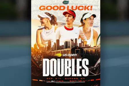 Good Luck Graphic For Women's Tennis Alumnae at U.S. Open — Danilina, Neel, Kessler