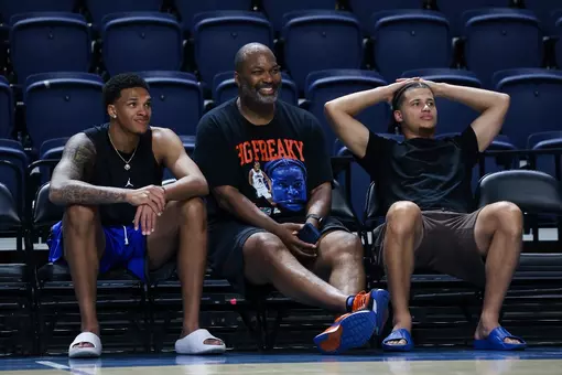 during the Gators' practice on Thursday, September 3, 2026 at Exactech Arena at the Stephen C. O'Connell Center in Gainesville, FL / UAA Communications photo by Hannah White