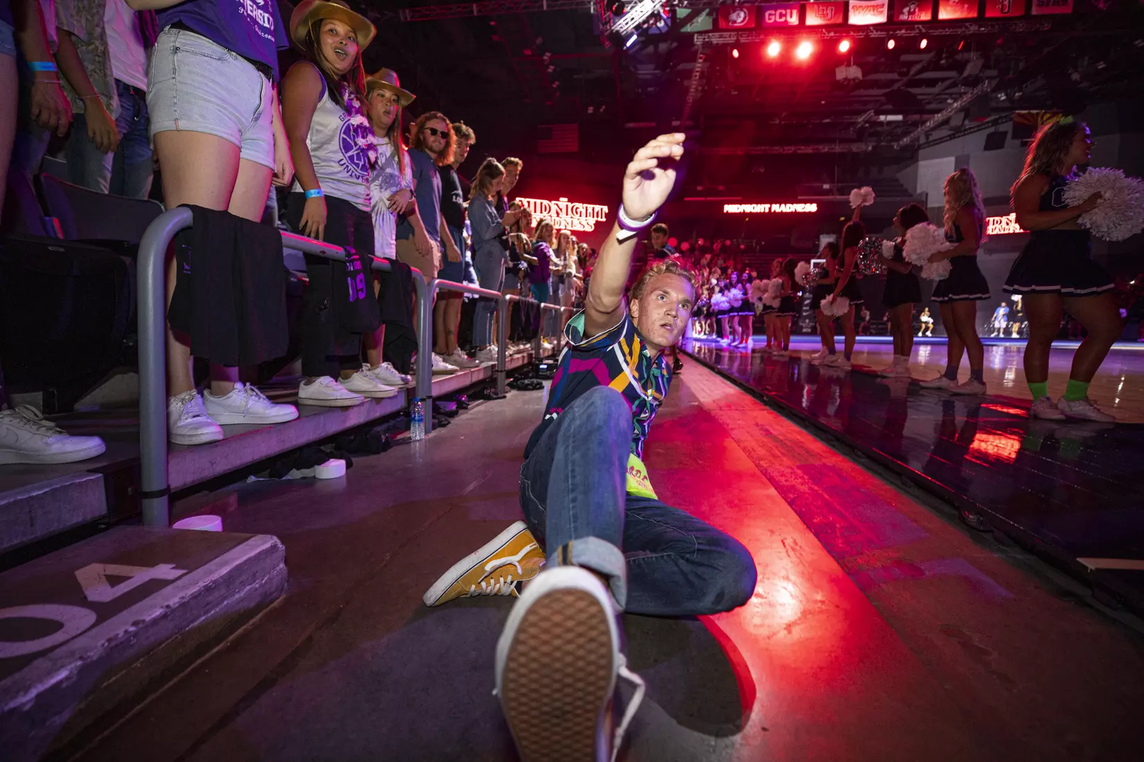 PHOENIX, AZ - October 1: The GCU Havocs pack GCU Arena for the unofficial tip-off to basketball season at 2021 Midnight Madness.