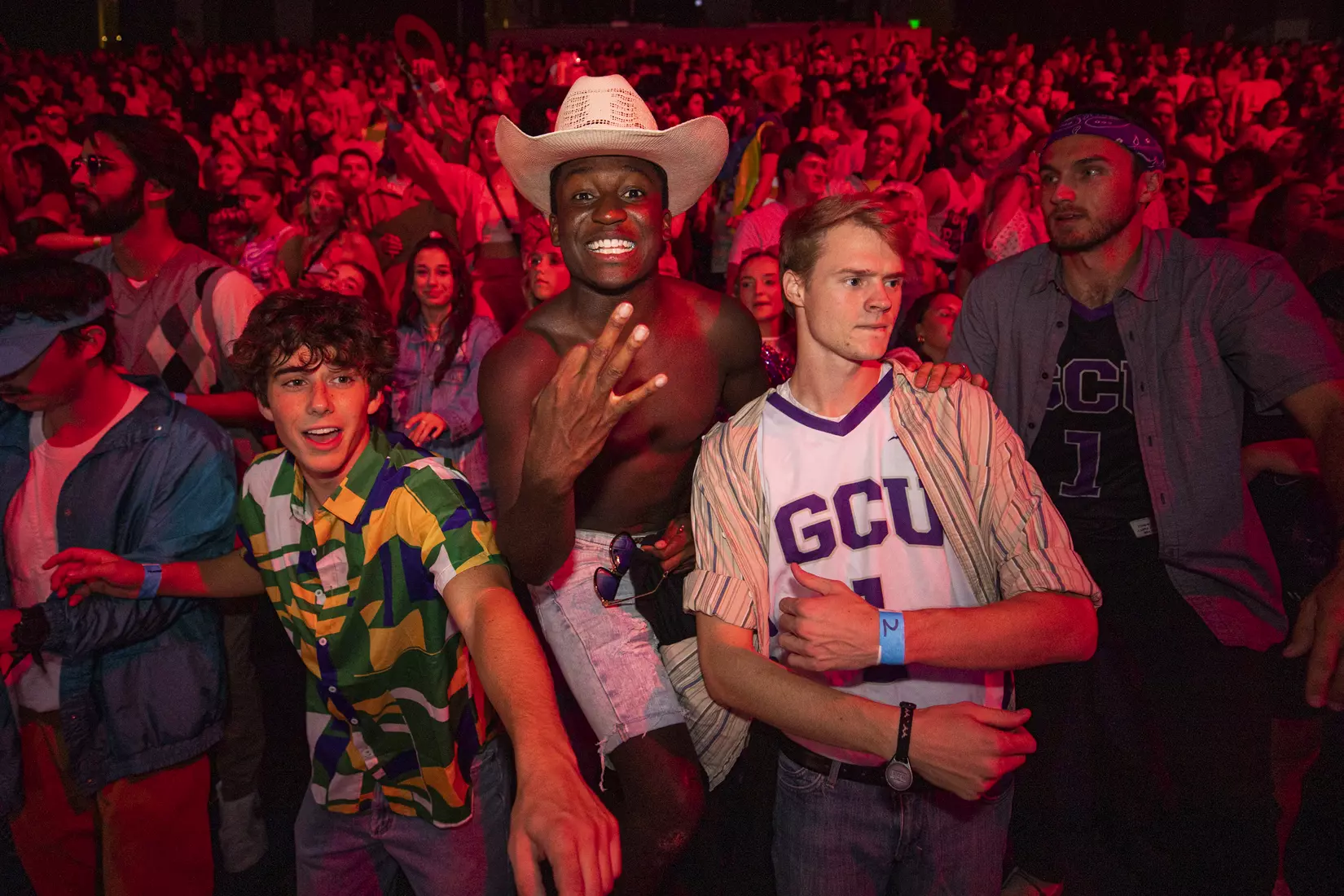 PHOENIX, AZ - October 1: The GCU Havocs pack GCU Arena for the unofficial tip-off to basketball season at 2021 Midnight Madness.