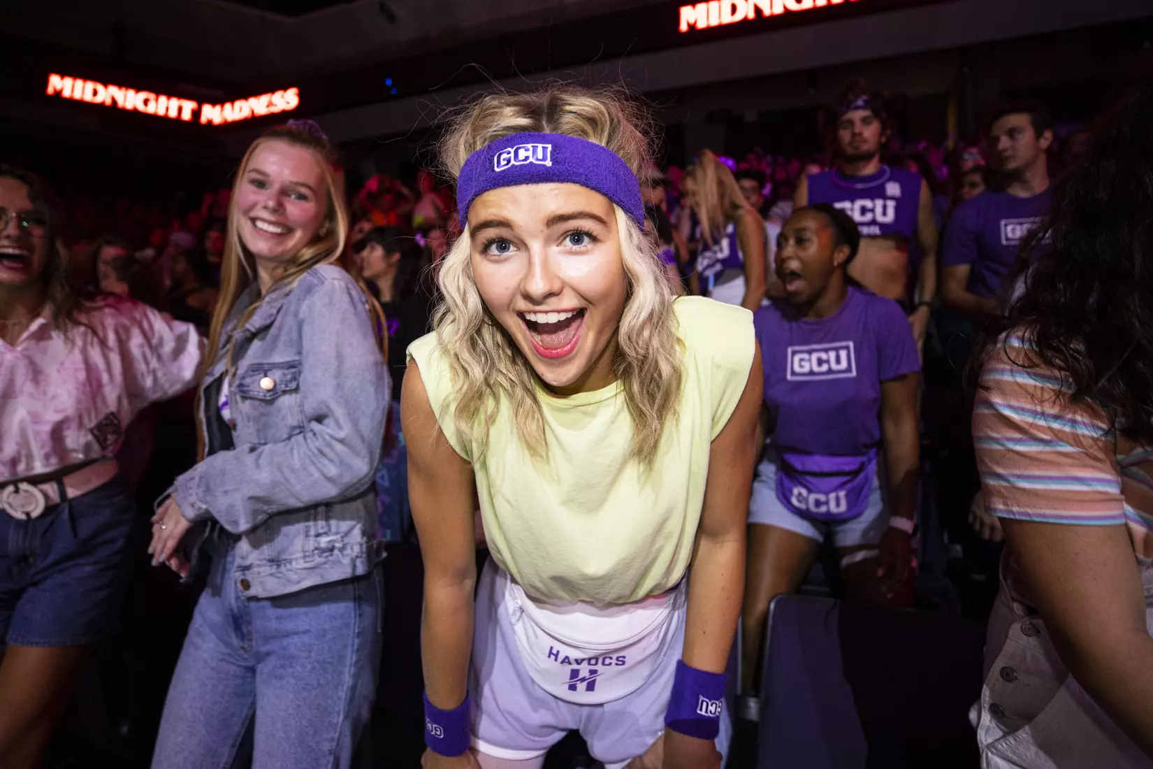 PHOENIX, AZ - October 1: The GCU Havocs pack GCU Arena for the unofficial tip-off to basketball season at 2021 Midnight Madness.