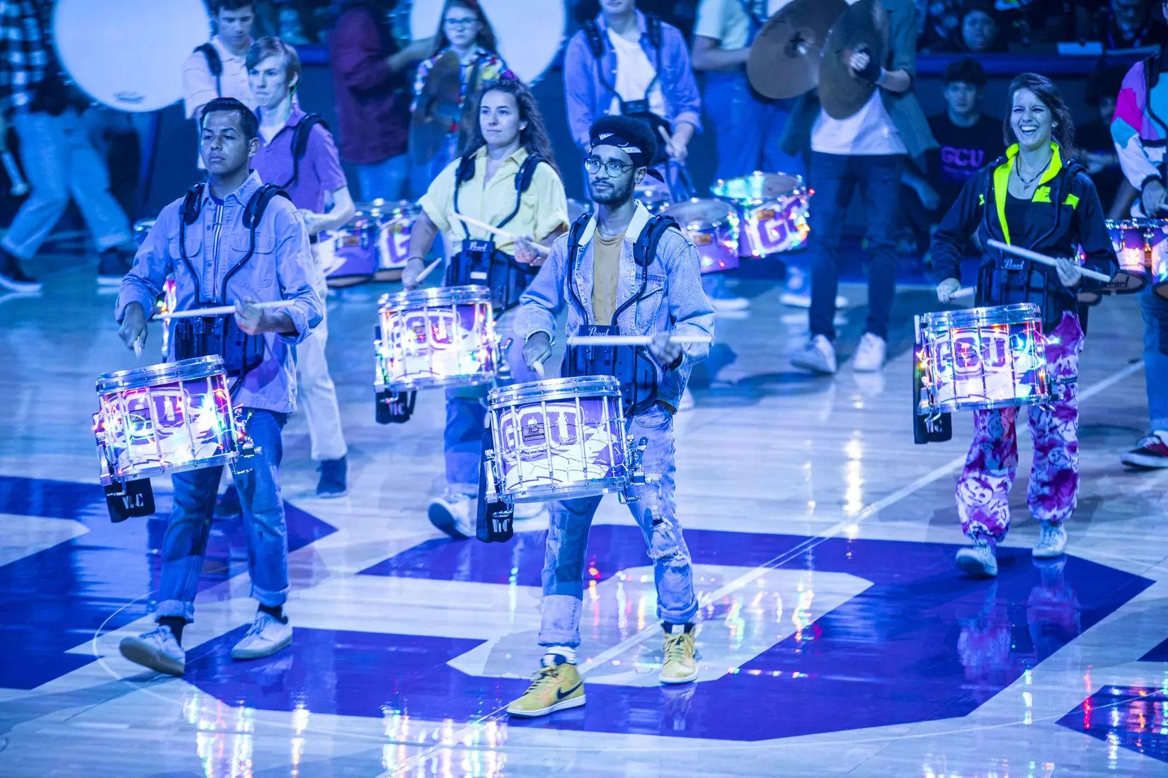 PHOENIX, AZ - October 1: The GCU Havocs pack GCU Arena for the unofficial tip-off to basketball season at 2021 Midnight Madness.