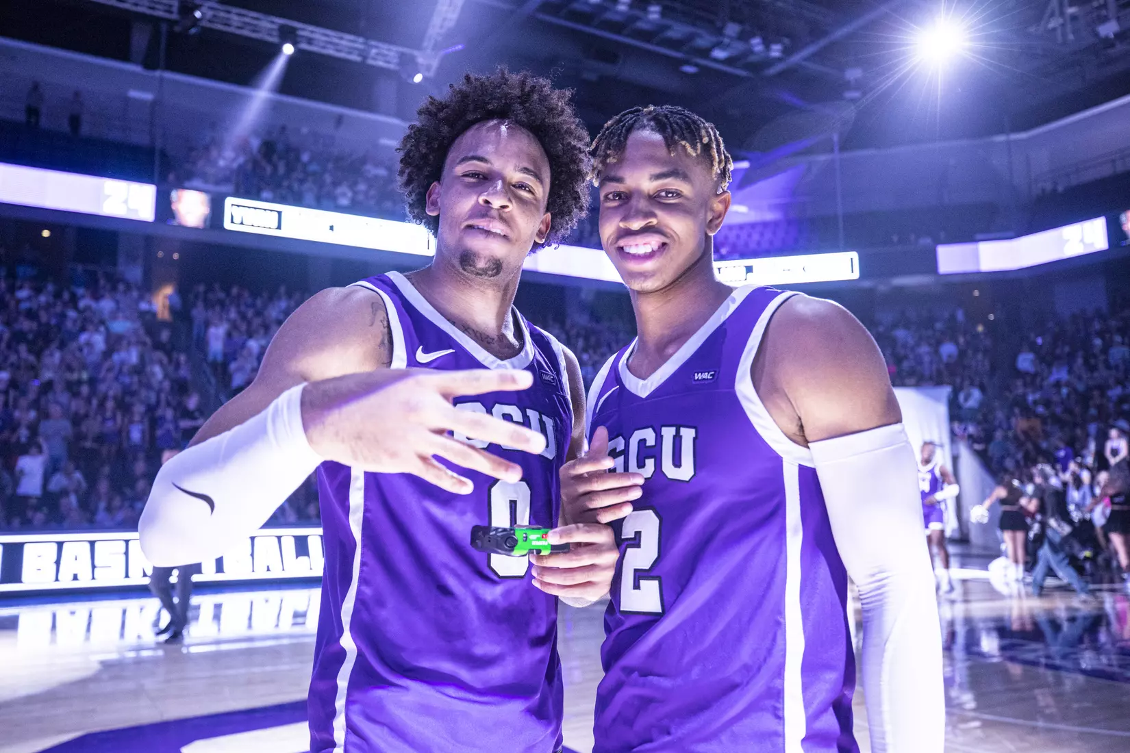 PHOENIX, AZ - October 1: The GCU Havocs pack GCU Arena for the unofficial tip-off to basketball season at 2021 Midnight Madness.