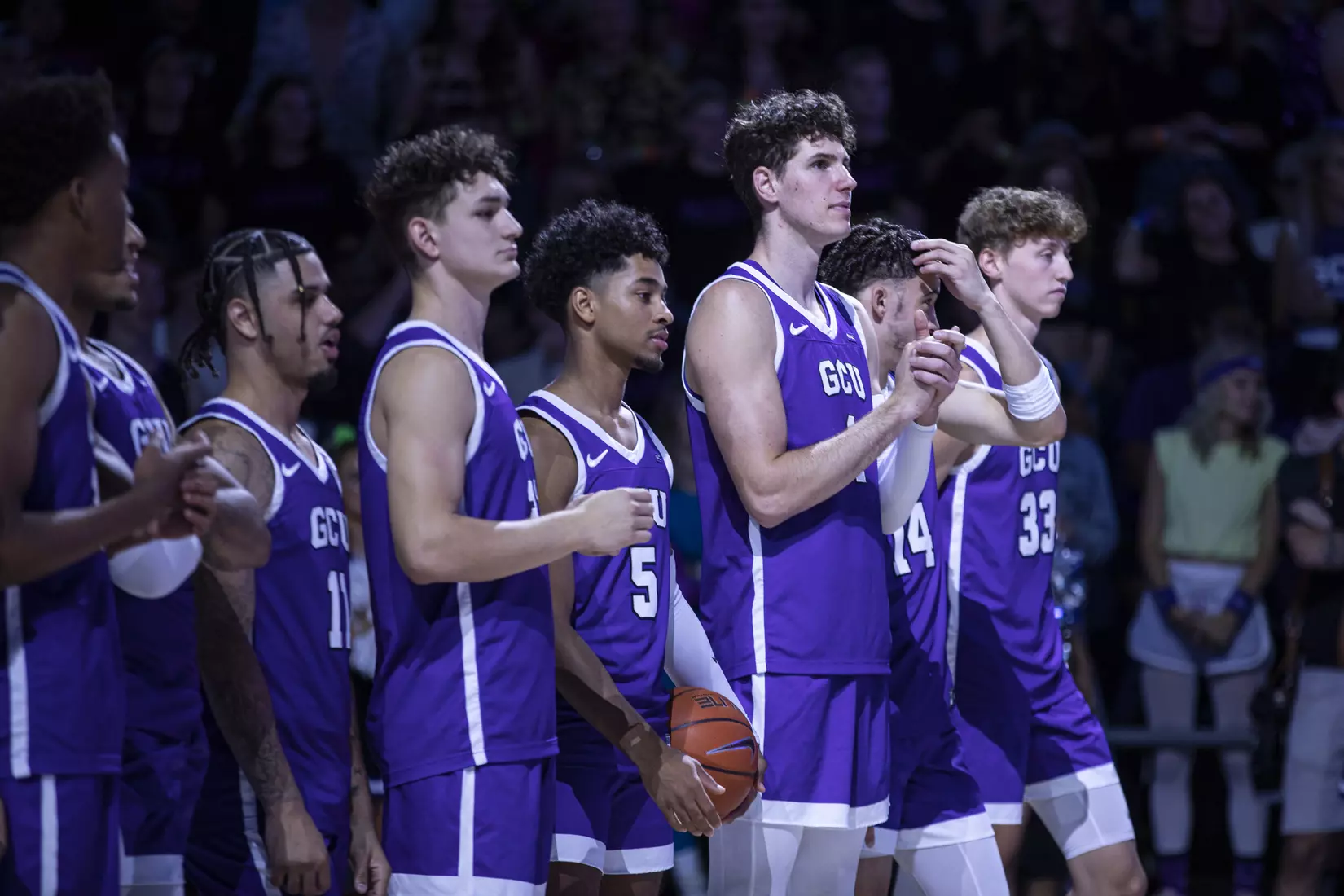 PHOENIX, AZ - October 1: The GCU Havocs pack GCU Arena for the unofficial tip-off to basketball season at 2021 Midnight Madness.