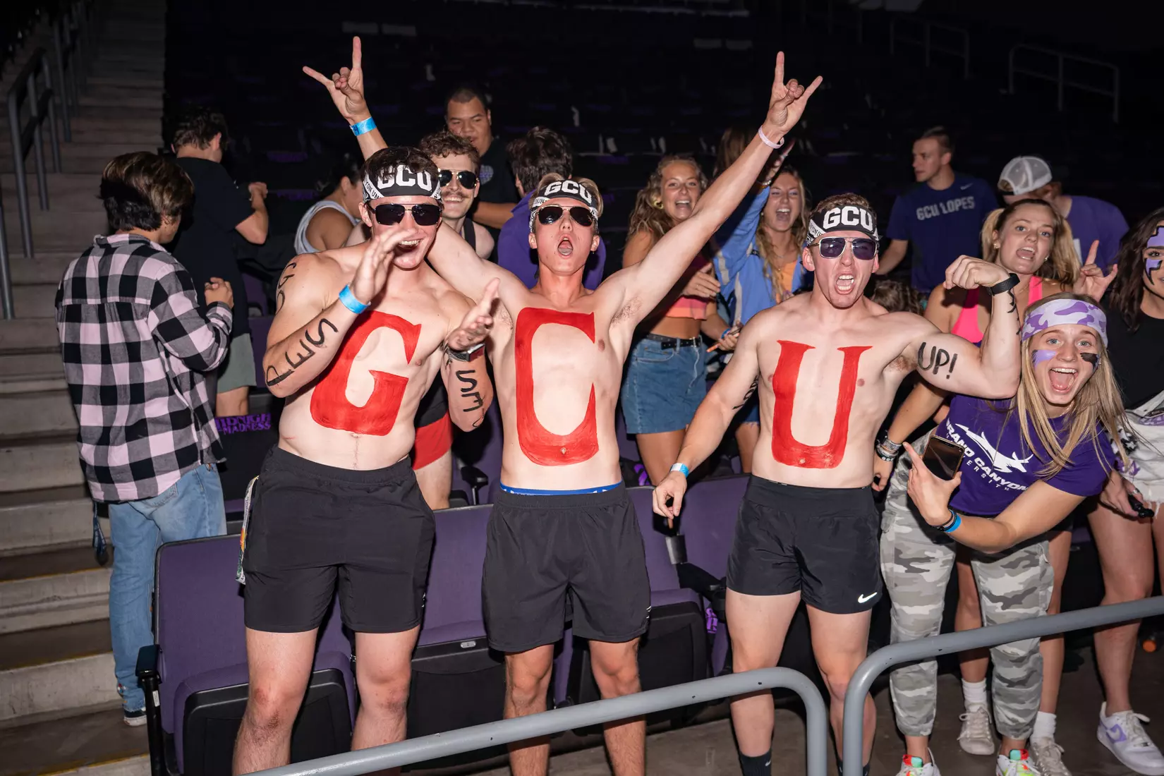 PHOENIX, AZ - October 1: The GCU Havocs pack GCU Arena for the unofficial tip-off to basketball season at 2021 Midnight Madness.