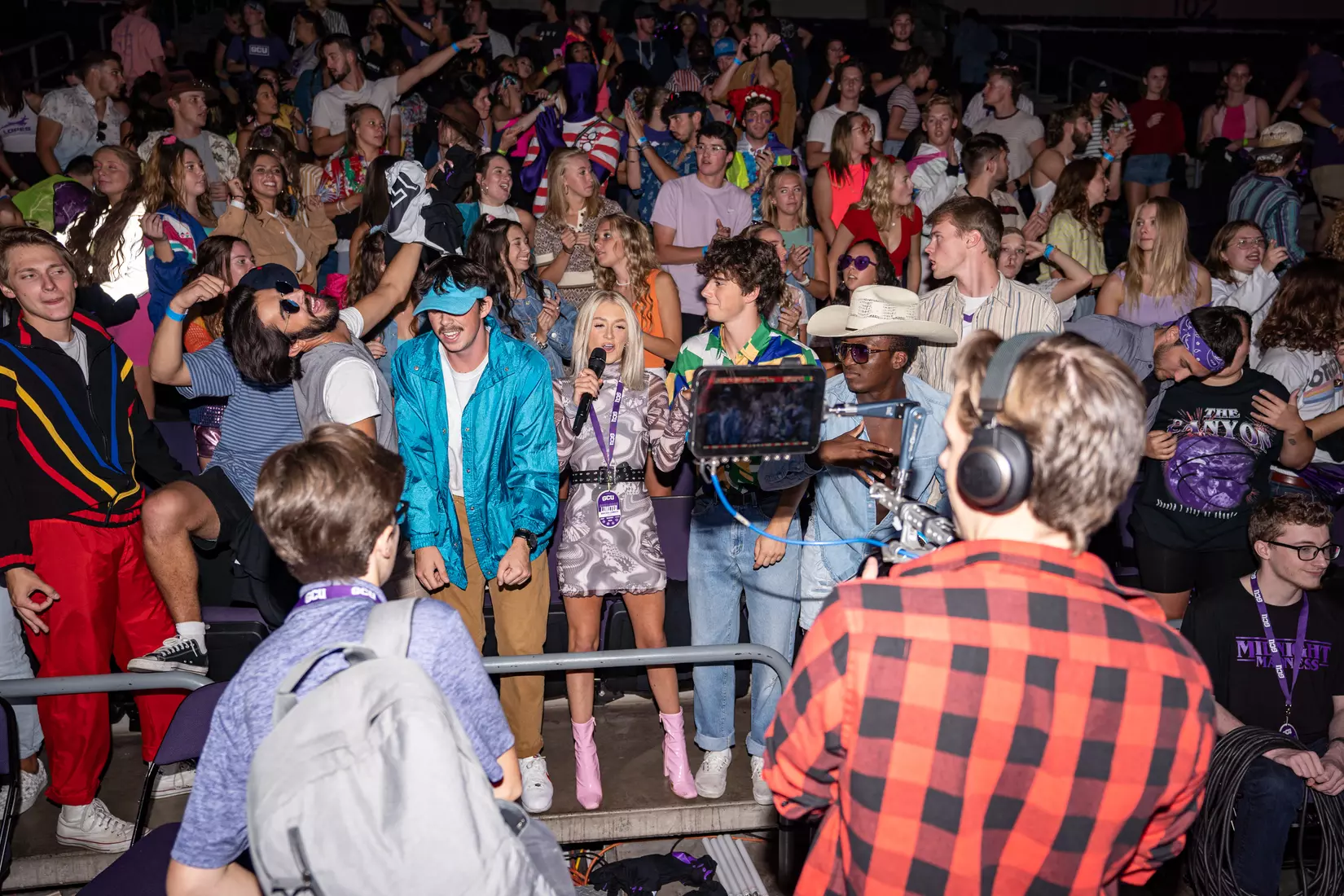 PHOENIX, AZ - October 1: The GCU Havocs pack GCU Arena for the unofficial tip-off to basketball season at 2021 Midnight Madness.