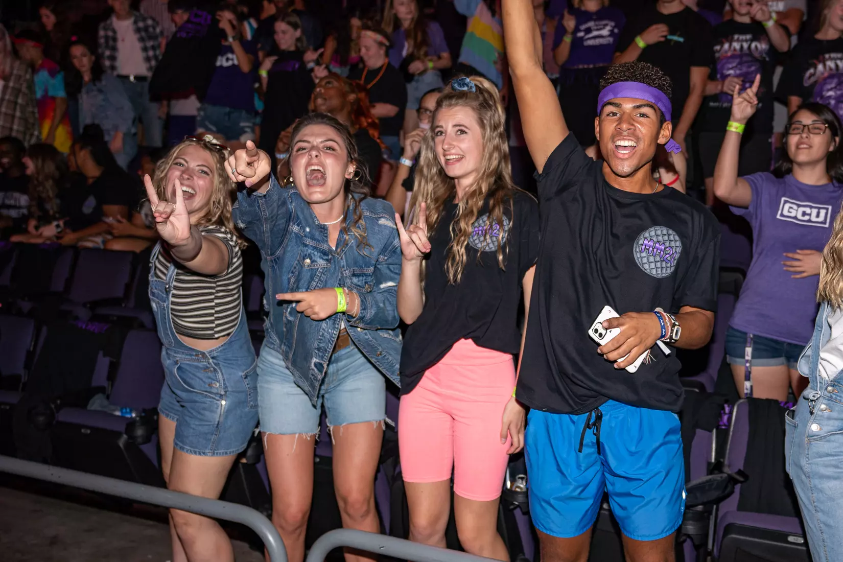 PHOENIX, AZ - October 1: The GCU Havocs pack GCU Arena for the unofficial tip-off to basketball season at 2021 Midnight Madness.