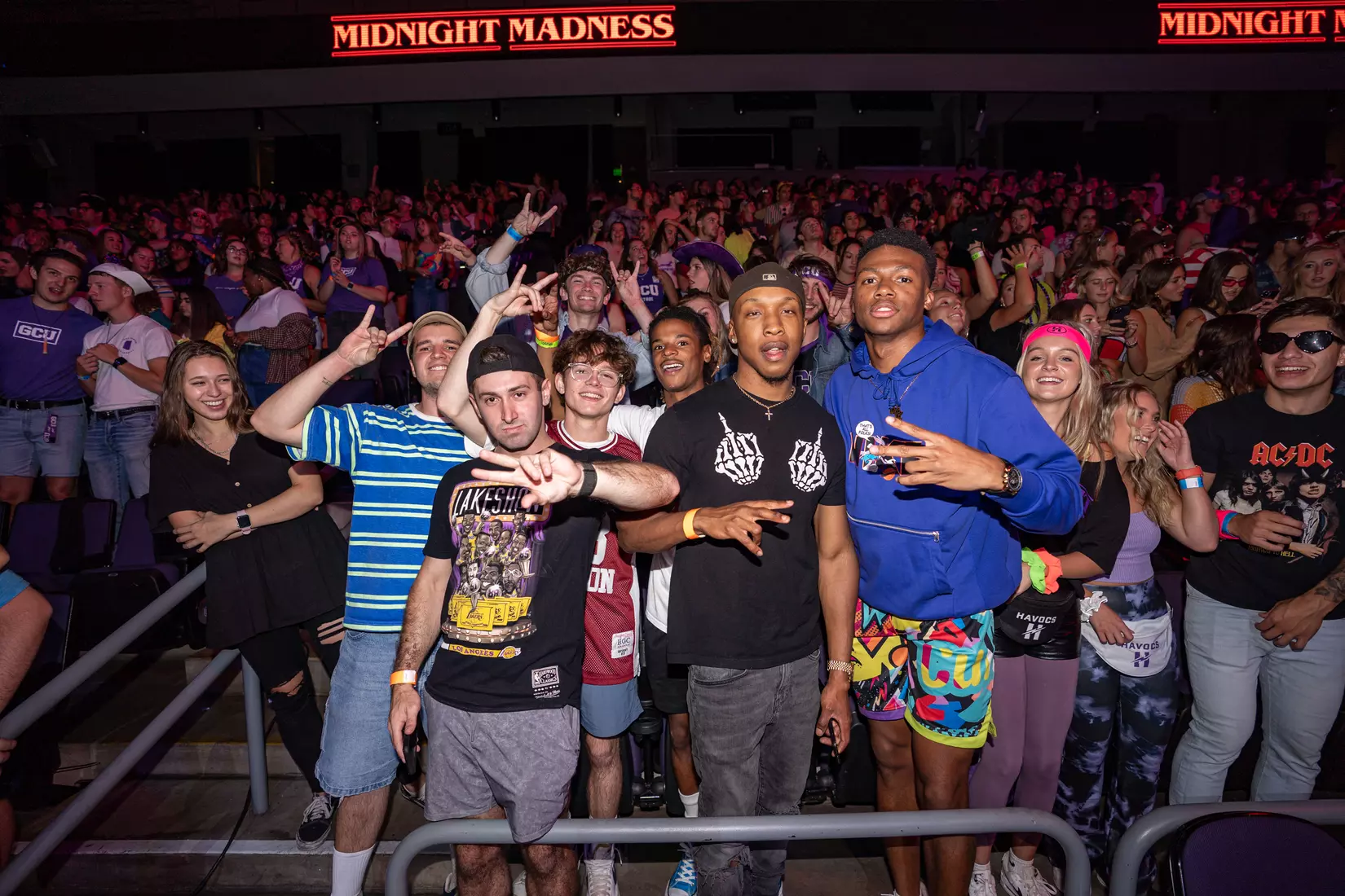 PHOENIX, AZ - October 1: The GCU Havocs pack GCU Arena for the unofficial tip-off to basketball season at 2021 Midnight Madness.