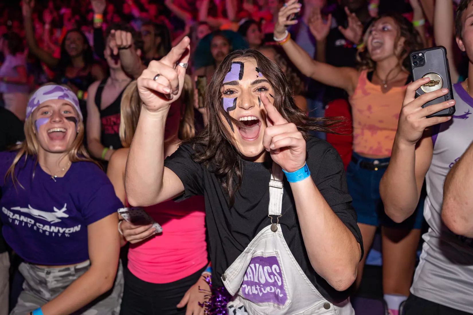 PHOENIX, AZ - October 1: The GCU Havocs pack GCU Arena for the unofficial tip-off to basketball season at 2021 Midnight Madness.