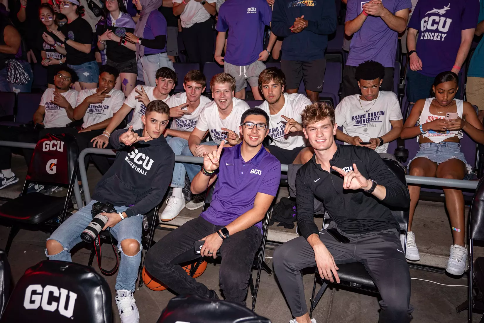 PHOENIX, AZ - October 1: The GCU Havocs pack GCU Arena for the unofficial tip-off to basketball season at 2021 Midnight Madness.