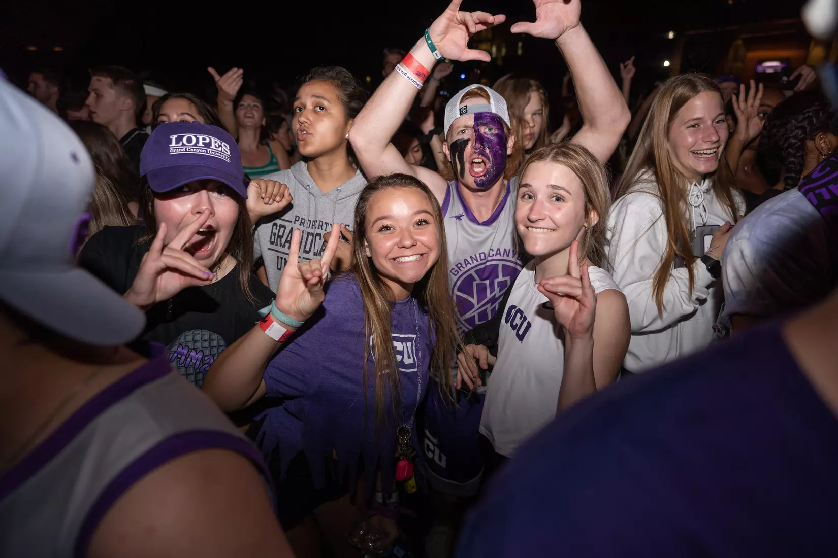 PHOENIX, AZ - October 1: The GCU Havocs pack GCU Arena for the unofficial tip-off to basketball season at 2021 Midnight Madness.