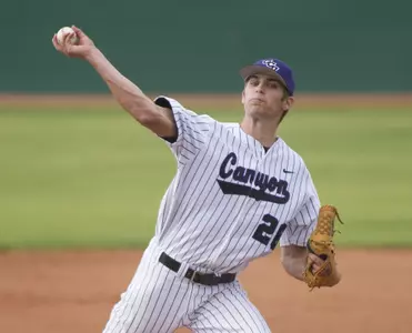Freshman Cody Repenning earned the win in relief in Thursday's 5-3 victory over CSU San Bernardino.